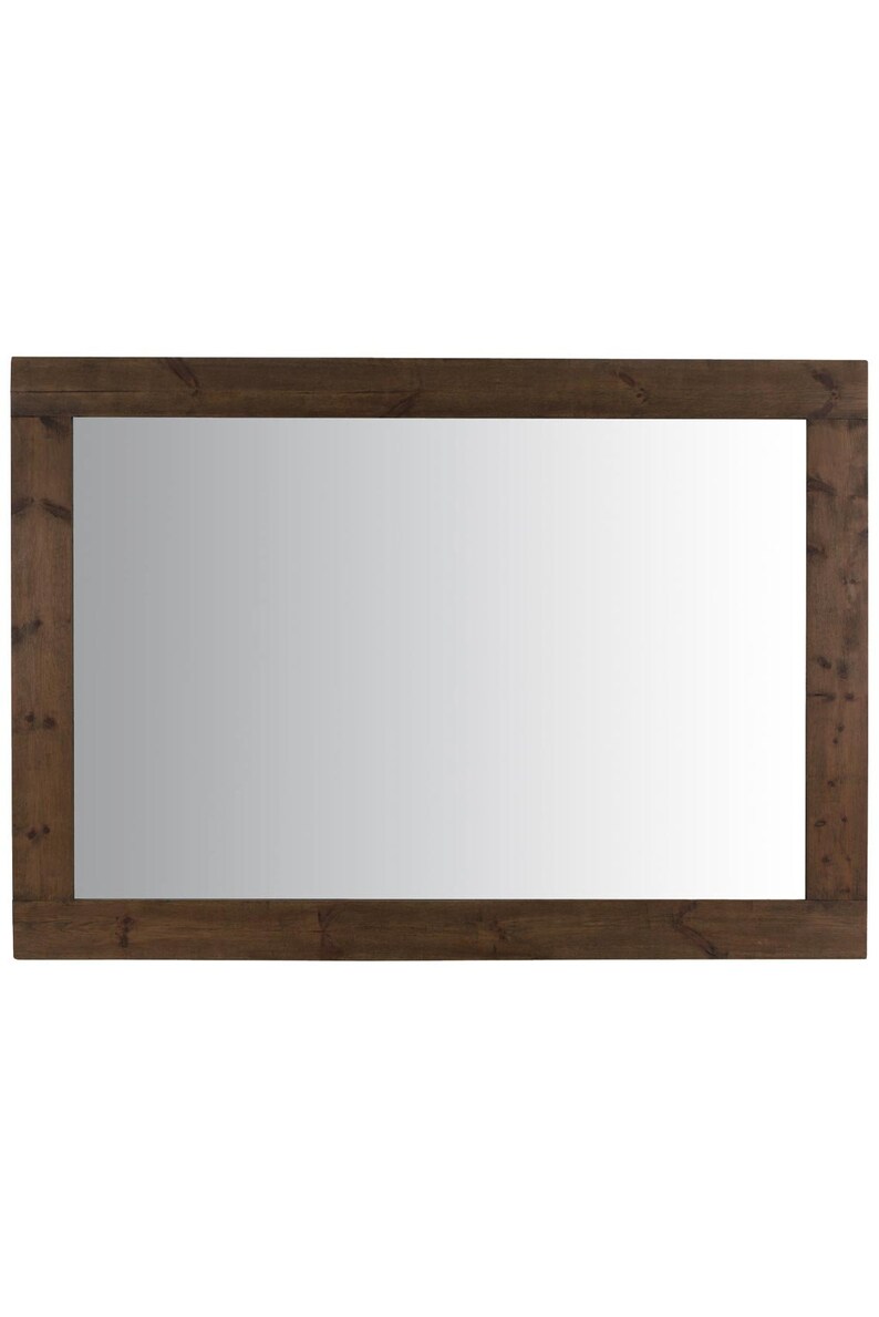 Farmhouse Dark Natural Wood Extra Large Wall Mirror 209 X 149 CM image 2