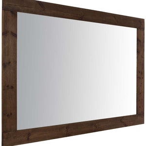 Farmhouse Dark Natural Wood Extra Large Wall Mirror 209 X 149 CM image 5