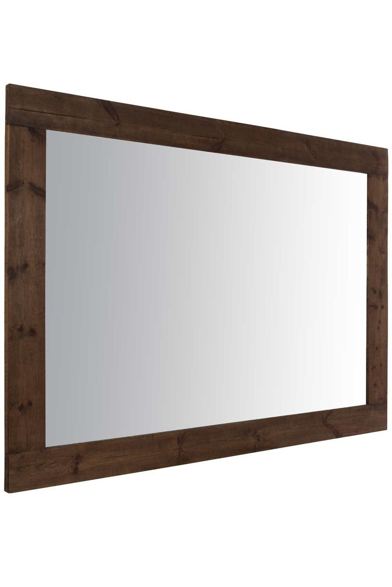 Farmhouse Dark Natural Wood Extra Large Wall Mirror 209 X 149 CM image 5