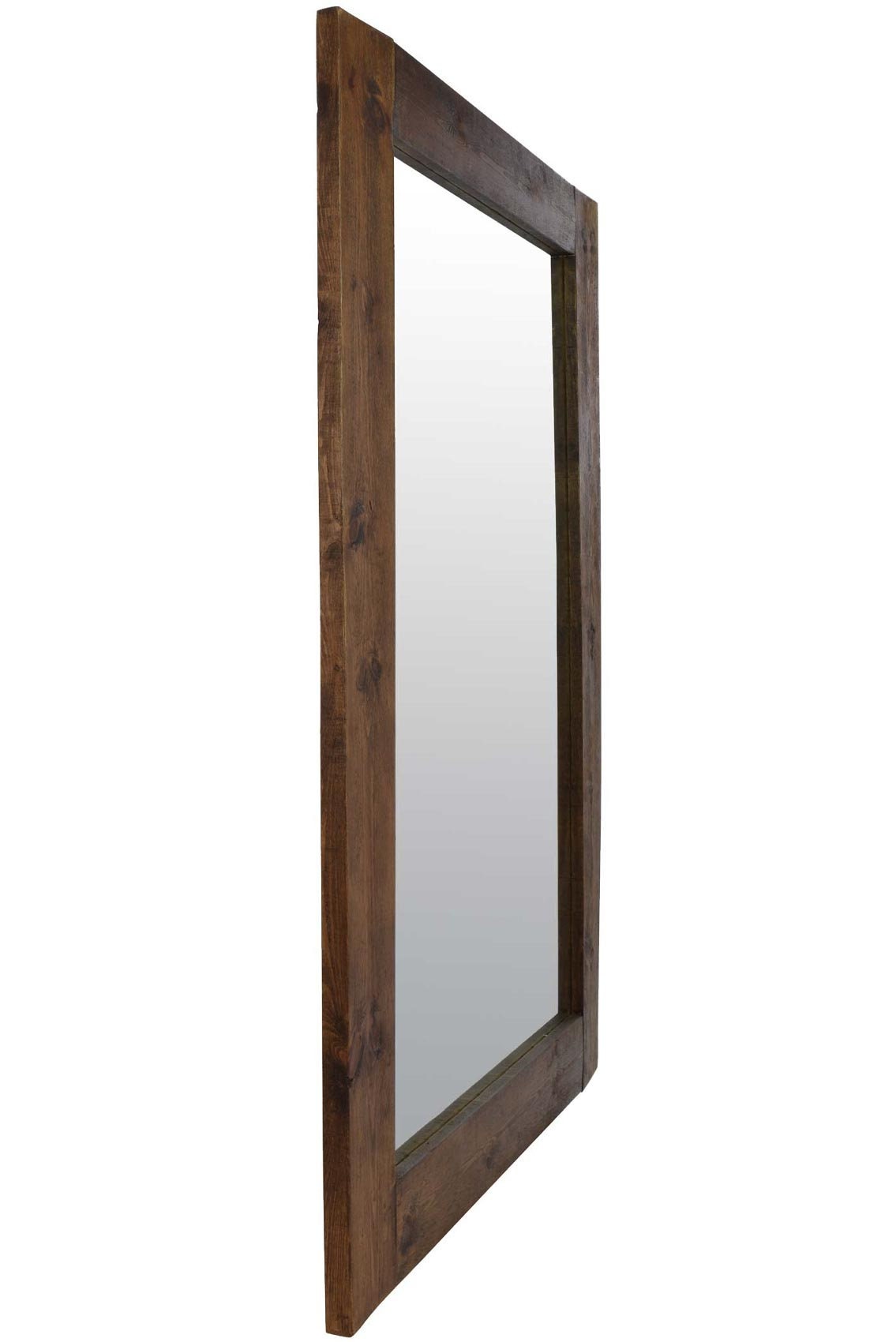 Grand miroir pleine longueur Farmhouse en bois naturel foncé 208 x 86 cm -   Canada