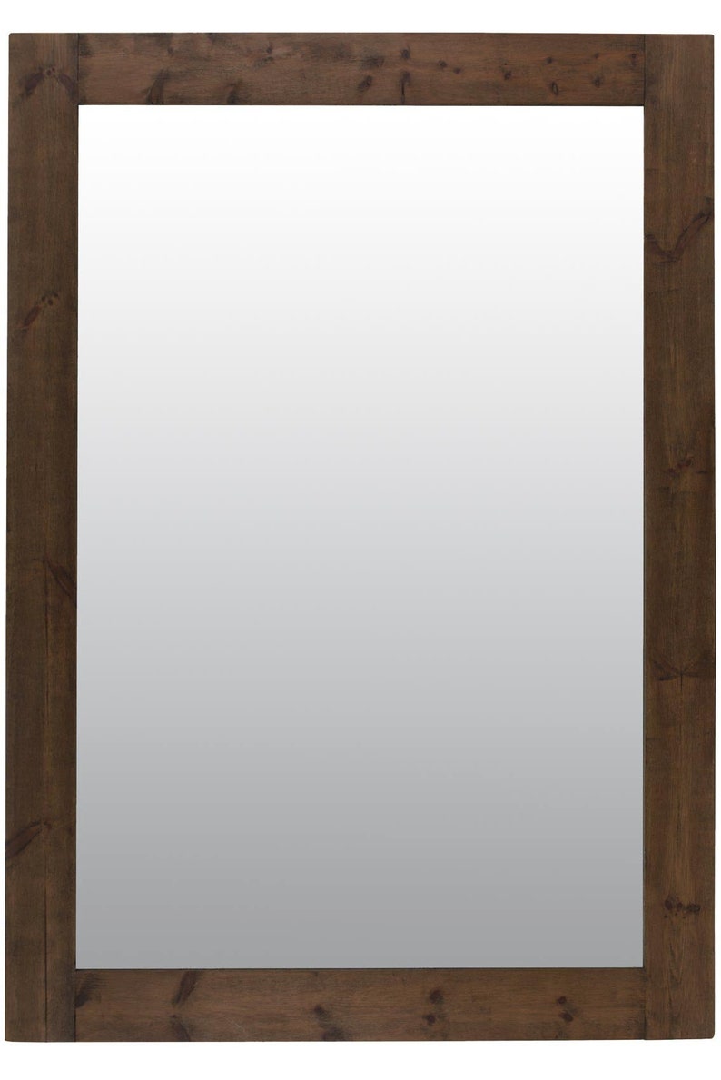 Farmhouse Dark Natural Wood Extra Large Wall Mirror 209 X 149 CM image 4