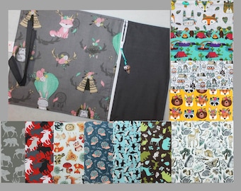 Placemat Forest animals, made of cotton to embroider or not, lunch box, party gift, teacher, colleague, CHSLD etc, LIMITED