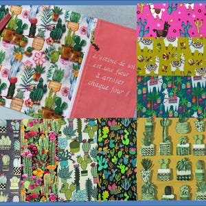 Napperon en coton imprimé, fait main sur commande, personnalisé et crée à vos gout pour boite à lunch, l'école, garderie, travail etcLIMITÉS