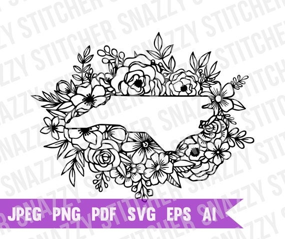 North Carolina Floral Design Svg Cut File Etsy North Carolina Floral Design Svg Cut File Etsy