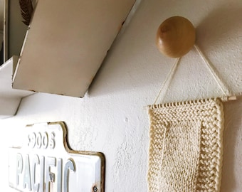 Houten muurhaak // Bohodecor // Scandinavische decoratie