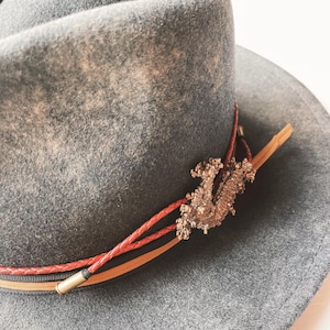 Copper hat band, adjustable bolo hat band, Lainey Wilson style, western fashion accessory, unique hat band