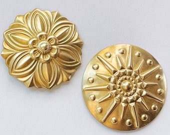 Brass decor / Decorative wall hook/ brass hardware / brass hook / Macrame Accessory / Brass Embellishment / Screw Covers
