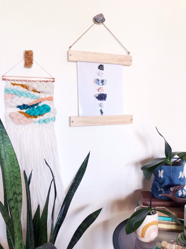 Crystal Wall Hook Glam Decor Amethyst Calcite Wall Hook - Etsy