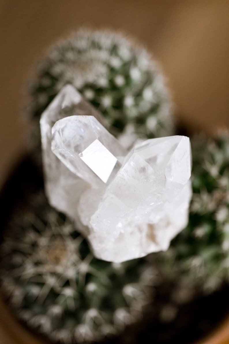 Quartz Crystal // Crystal Decor // Clear Crystal Decor // Etsy