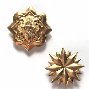 Brass decor / Decorative wall hook/ brass hardware / brass hook / Macrame Accessory / Brass Embellishment / Screw Covers