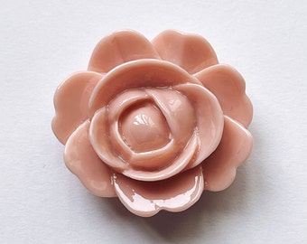 Pink Rose Wall Hook, Resin Rose Wall Hook