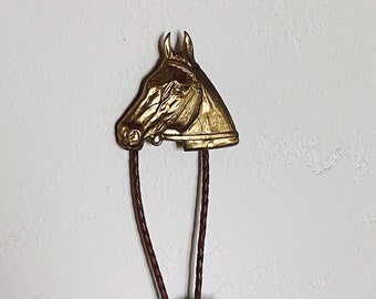 Horse wall hook, Brass Wall Hook, Western Style Screw Cover, Equestrian Lover Gift