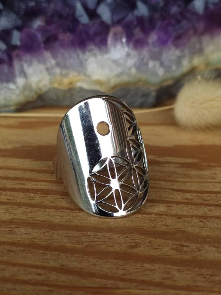 Bague Yin Yang En Argent 925 Avec Onyx Noir Et Blanc – Taille 49