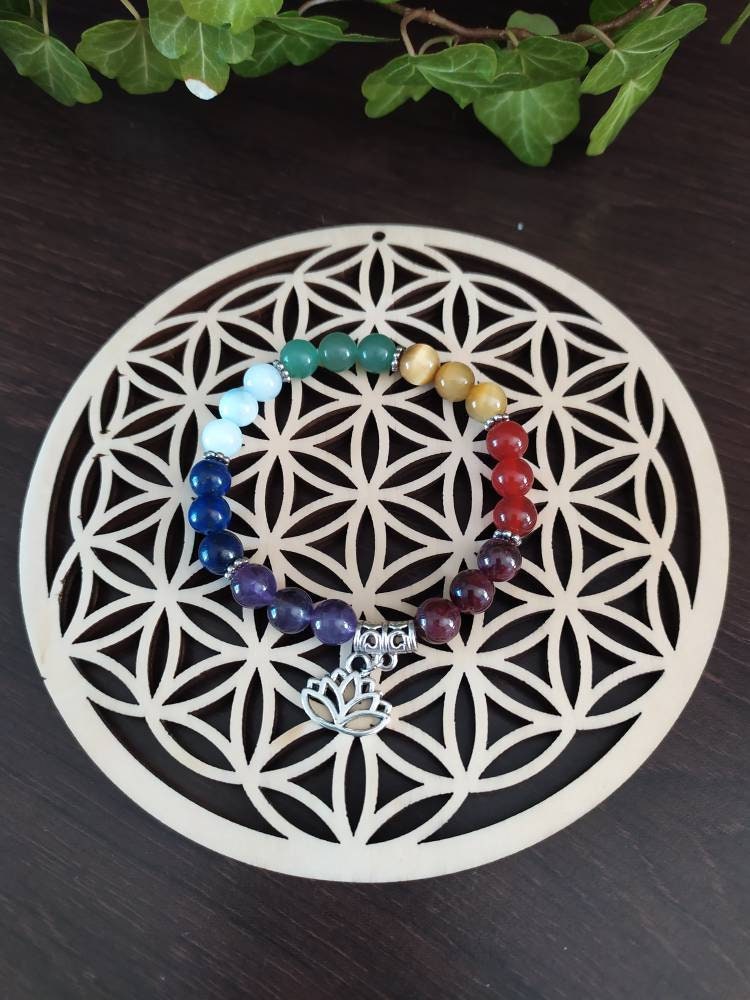 Fleur de Vie en Bois 14 cm, Pour Purifier, Dynamiser Les Pierres, Élixirs, Bijoux, Aliments, Huiles