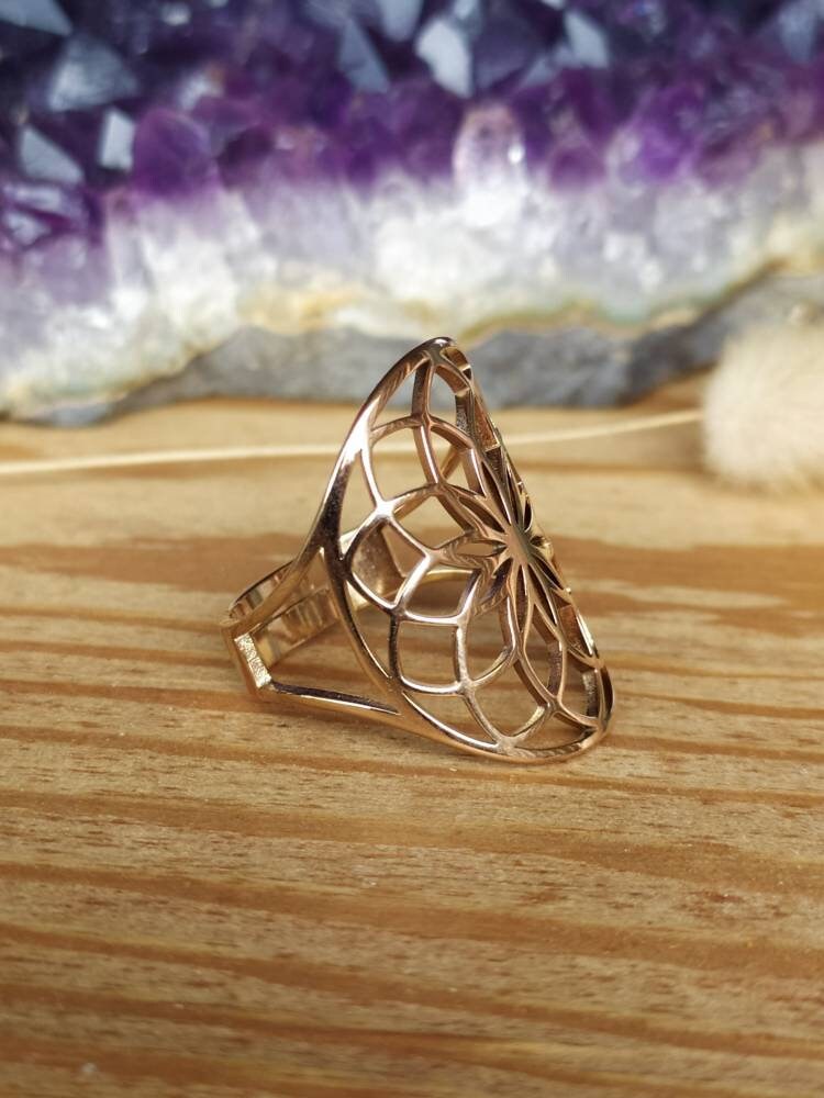 Anillos de mandalas de acero inoxidable - Alta Calidad - Envío Rápido