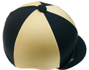 Accessoires Hoeden & petten Helmen Sporthelmen Rijhoed Cover Ruiterpaard Schedel Cap Cover Zwart en Marine Fietshelm Cover One Size Fits All 