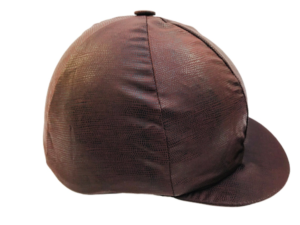 Riding Hat Cover Equestrian Horse Skull Cap Cover Faux Leather Etsy
