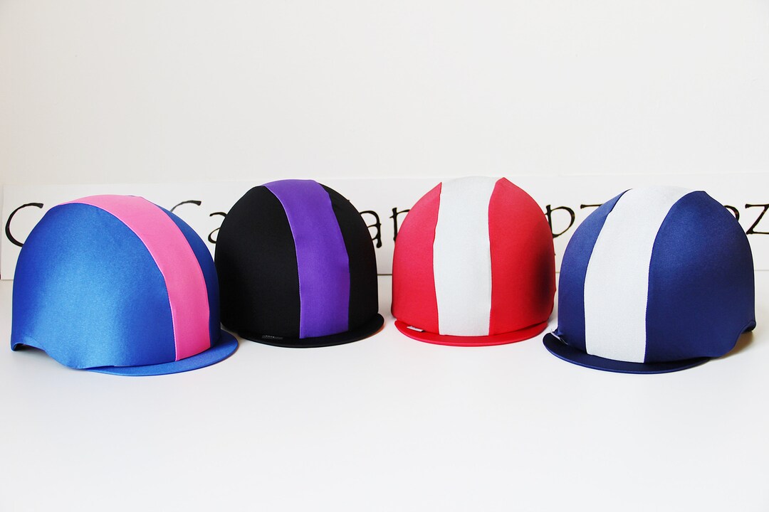 Go Faster Stripe Riding Hat / Horse Skull Cap Cover in a Multi Choice