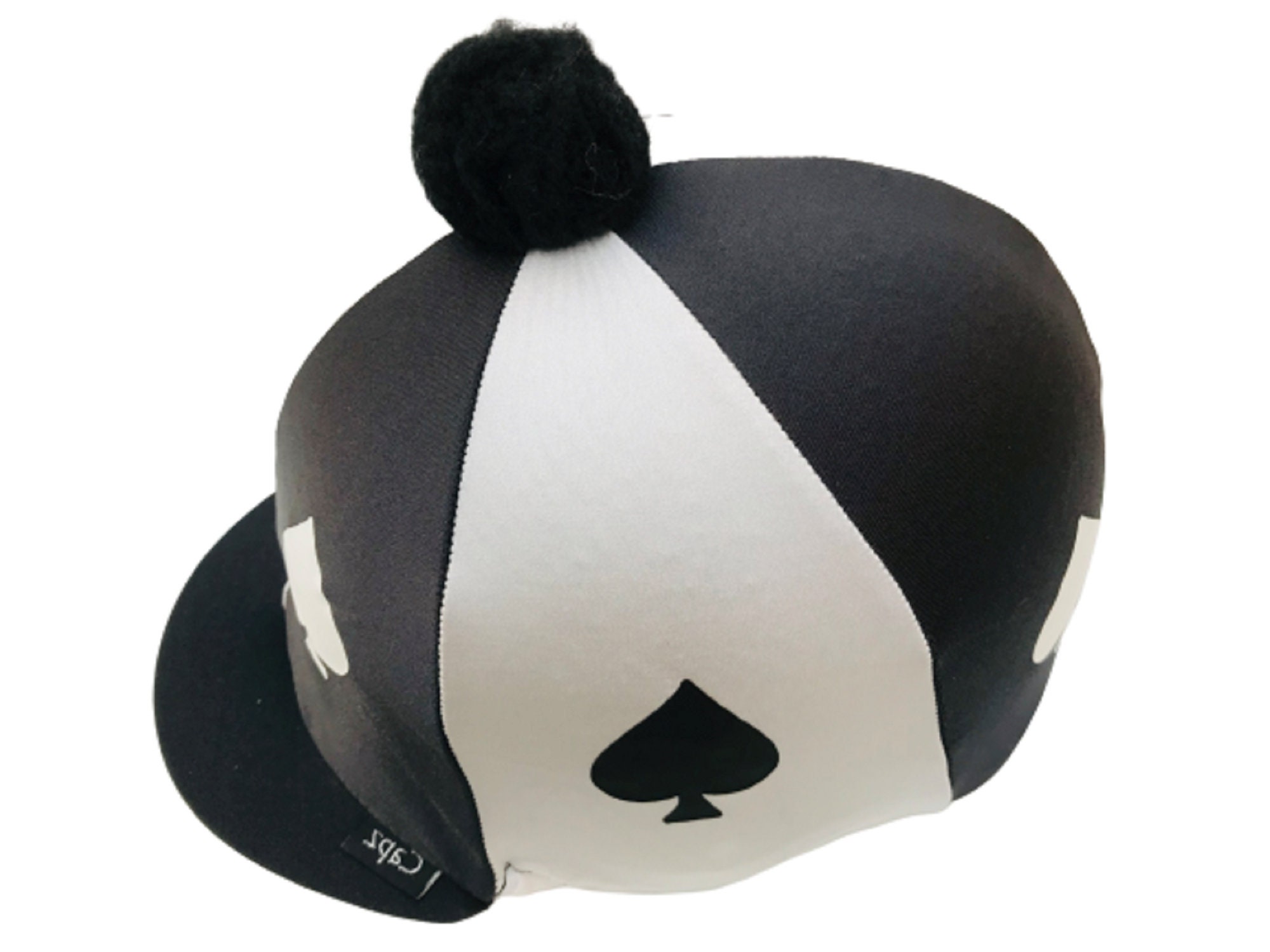 Riding Hat Cover Equestrian Horse Skull Cap Cover Pom Pom Etsy UK