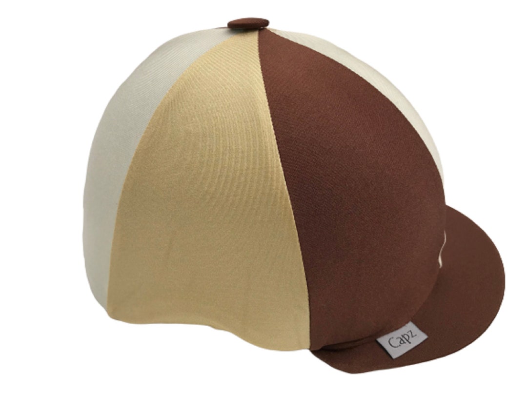 Riding Hat Cover Equestrian Horse Skull Cap Cover Brown Dark Etsy