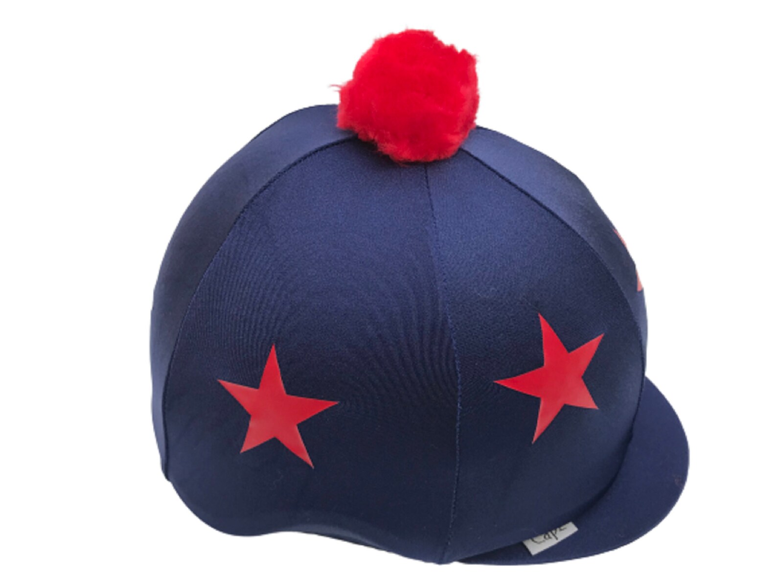 Riding Hat Cover Equestrian Horse Skull Cap Cover Pom Pom Navy Etsy UK