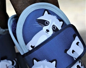 Travel in style, Comfort & Safety  with these fun print travel boots Racoon Cartoon