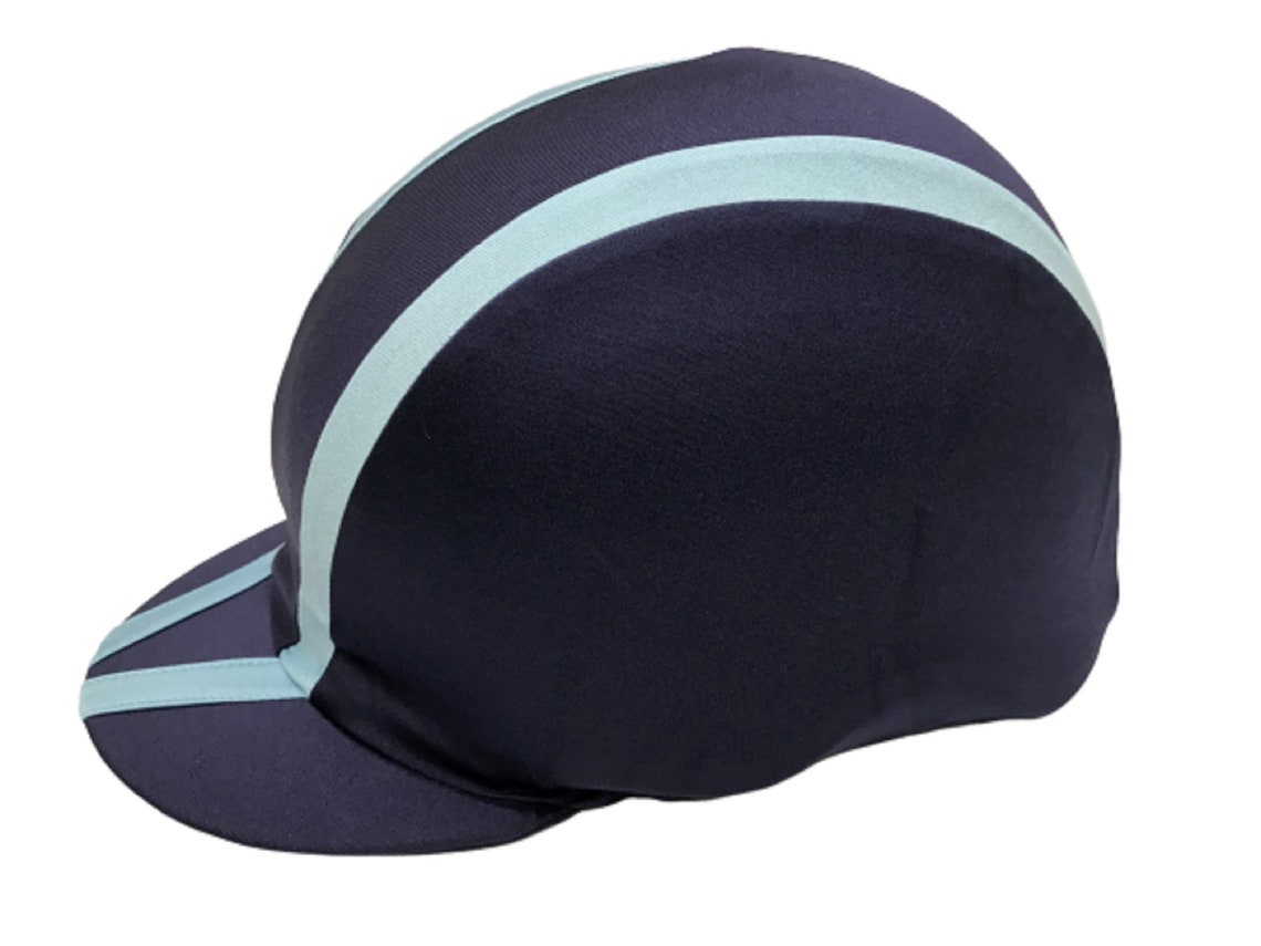 Riding Hat Cover Equestrian Horse Skull Cap Cover Blue With Etsy