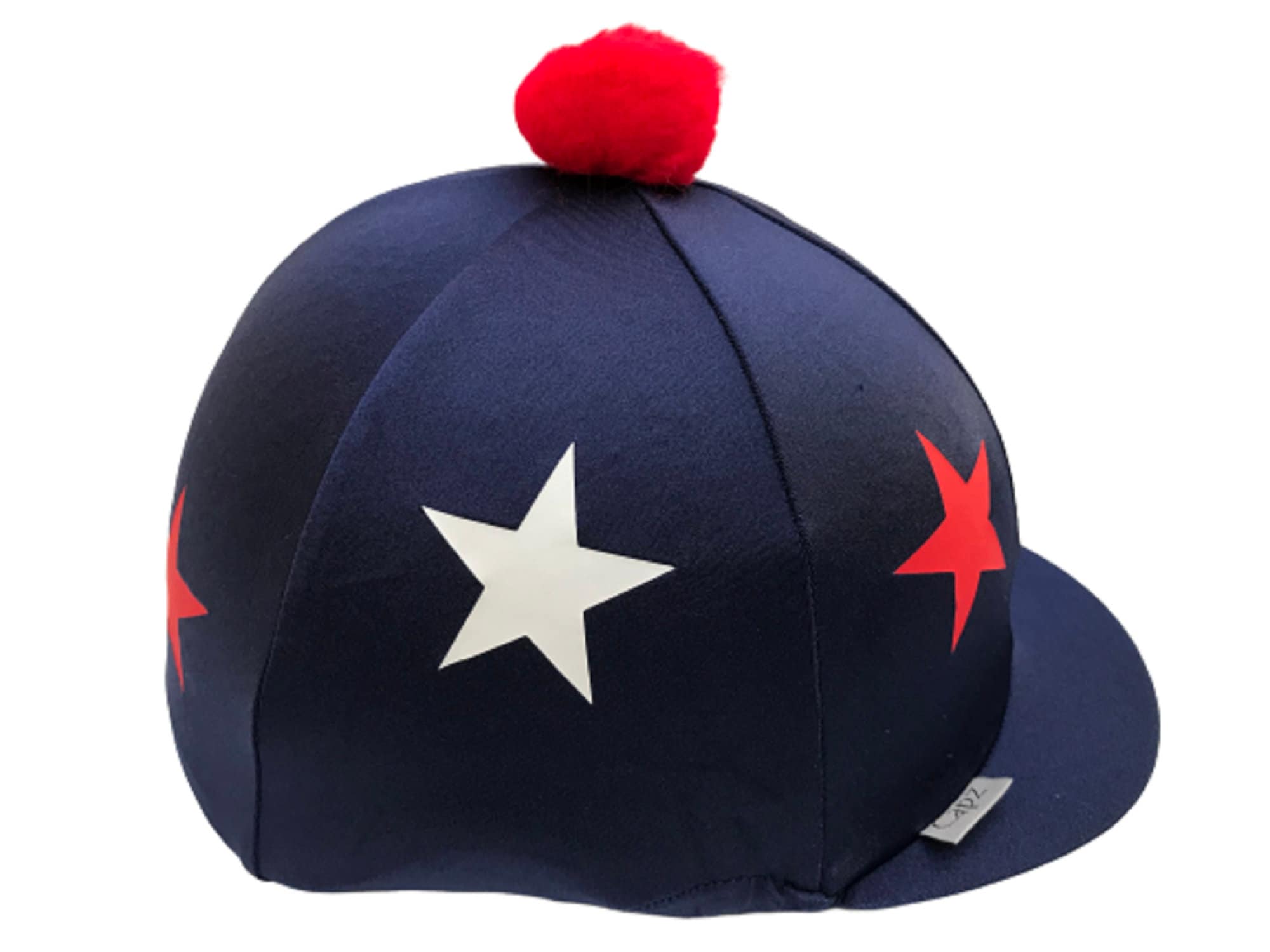 Riding Hat Cover Equestrian Horse Skull Cap Cover Pom Pom Navy Etsy