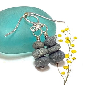 Pacific North West pebble cairn earrings