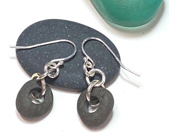 Beach Pebble Small Donut Earrings