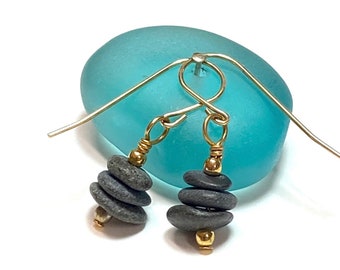 Lake Michigan Cairn Earrings