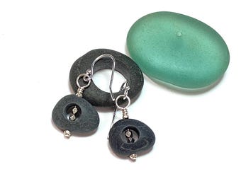Beach Pebble Donut Earrings