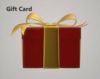 Gift card/gift certificate/20-25 dollars gift card/50 dollars gift card/last minute gift/ Mother gift/special occasion gift/jewelry gift