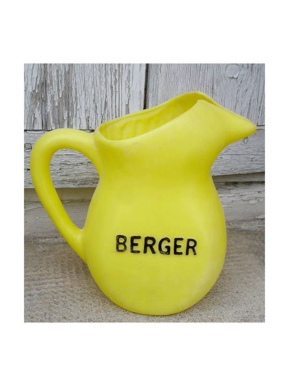 Cruche Deau Français Vintage Cruche Deau Jaune Berger Anisette Cruche Deau En Plastique Jaune Cruche De Bistro Cruche Français Rétro Deau