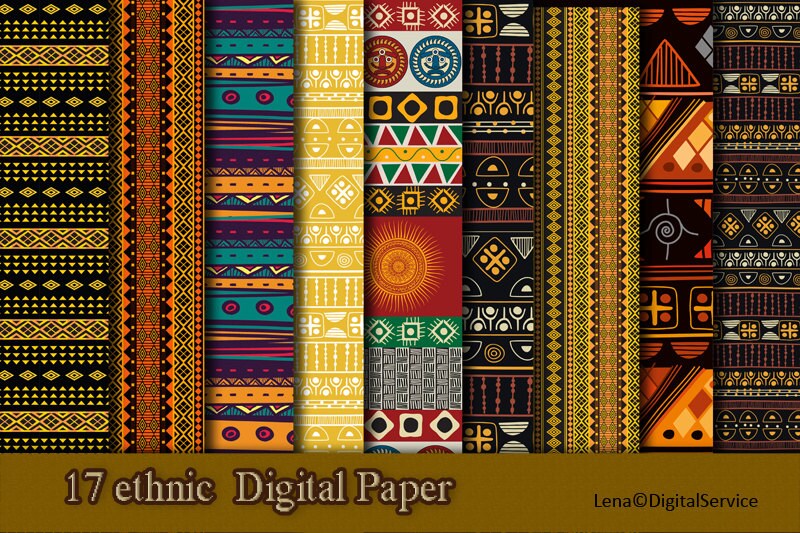 17 Ethnic African Digital Paper INSTANT DOWNLOAD 12x 12 Inch Etsy Singapore
