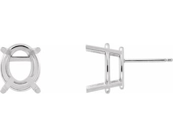 14 Ct Weiß Gold 4 X 4 Mm 9 Segment Zirkonia Quadratisch Korb Set