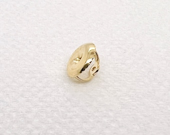 14K Gold Threaded Earring Back with 6.3 mm Pad Screw Backs
