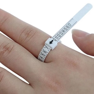 Ring Sizer Einstellbare, wiederverwendbare US Ring Sizer in vollen & halben Größen, für Ihre genaue Ringgröße aktiv