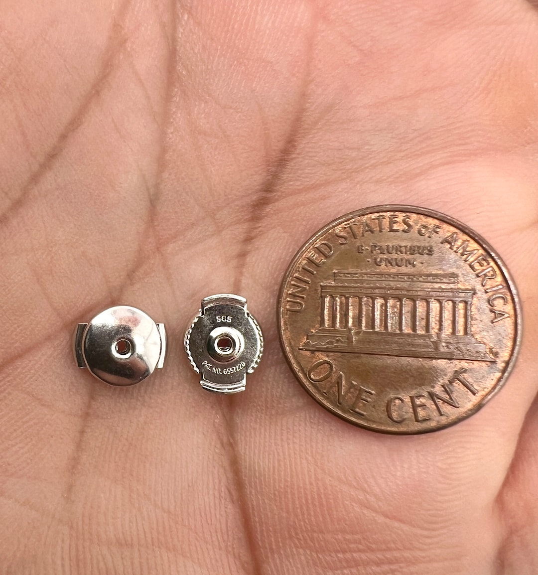 14K Gold Guardian II Safety Earring Back Replacement Secure Earring