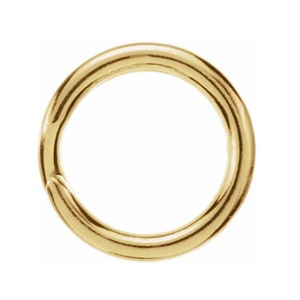 14K Gold 5mm Round Split Jump Ring Connector