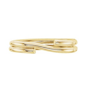 14K Gold 5.6x3.5mm Oval Split Jump Ring Connector