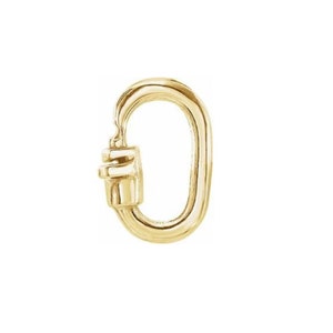 14K Gold Link Lock Jump Ring Chain Available in Size 02.25X04.25 MM