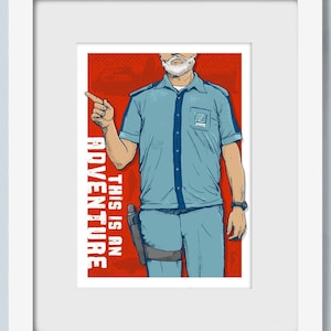 This Is An Adventure - Art Print - Wall Art - Life Aquatic - Steve Zissou - Wes Anderson
