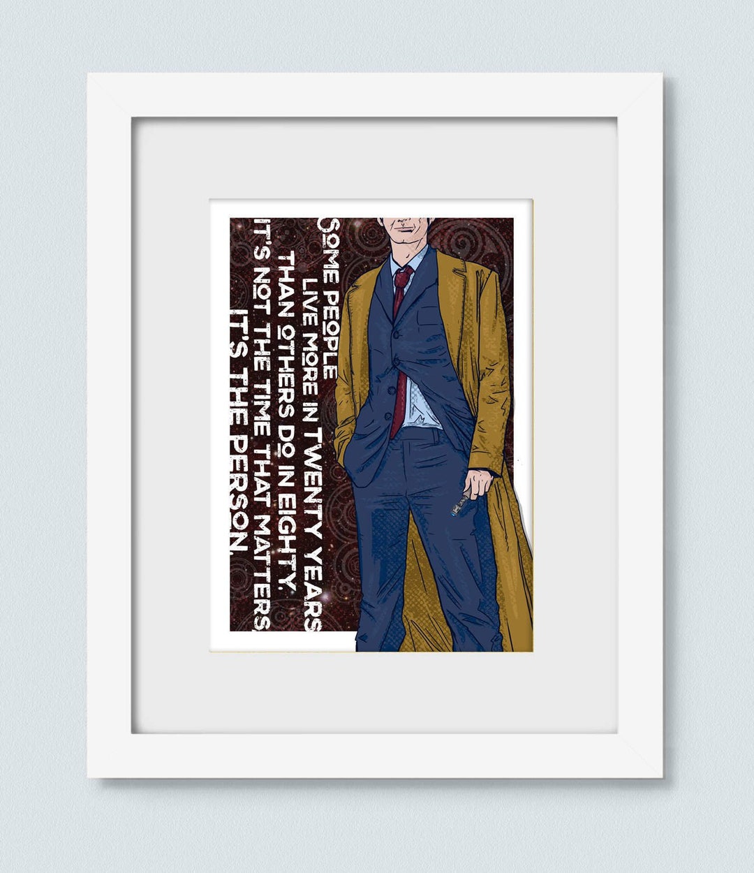Doctor Who - Art Print - Wall Art - Tenth Doctor - Etsy