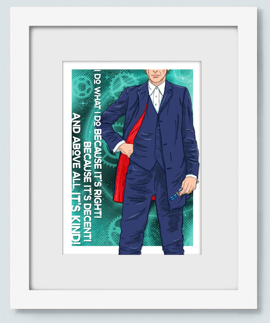 Doctor Who - Art Print - Wall Art - the Twelfth Doctor - Etsy