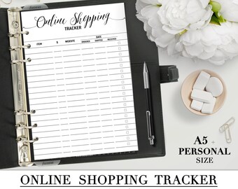 printable body progress tracker insert for your personal a5 etsy