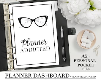 Printable DASHBOARD for your Pocket, Personal and A5 Planner_Planner addicted_Planner Divider quote_Printable divider_Filofax_INSPIRATIONAL