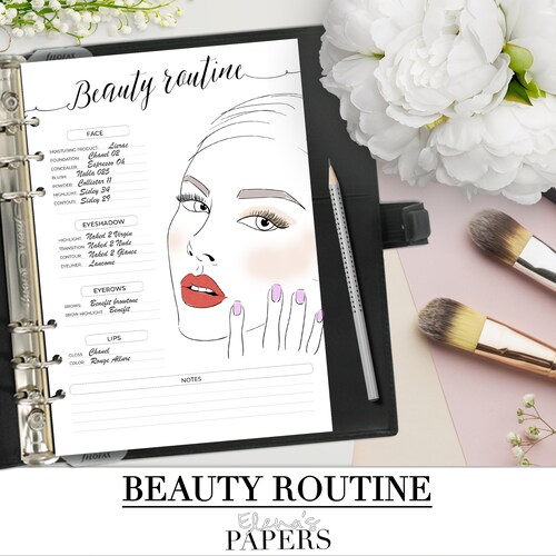Printable ROUTINE CHECKLIST Insert for Your Personal A5 and - Etsy