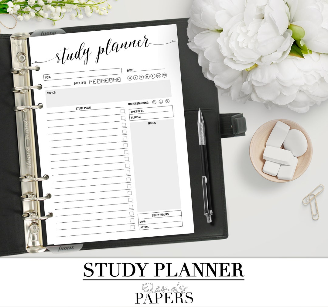 Printable STUDENT PLANNER Insert for Your Personal and A5 Size Planner ...
