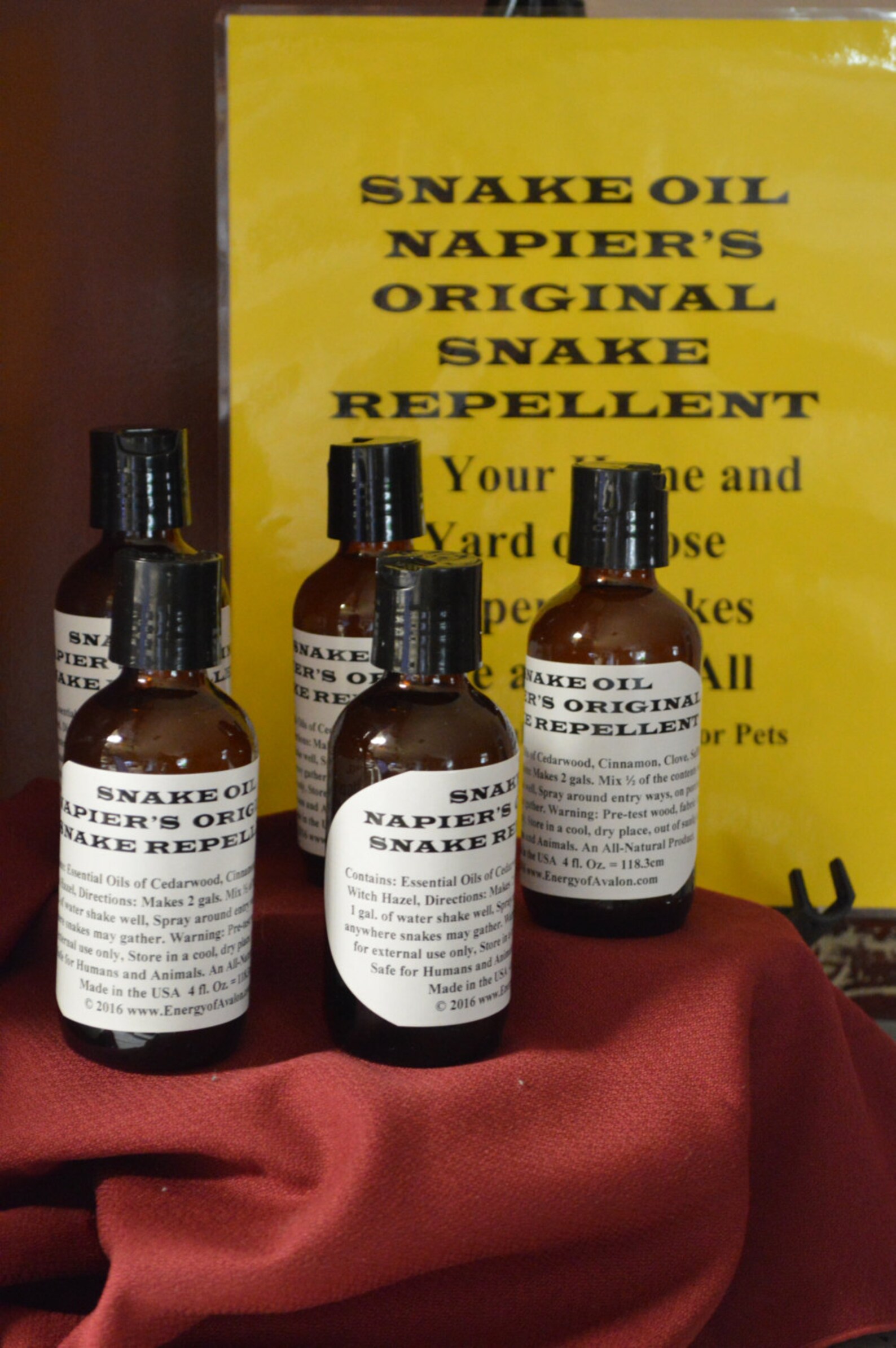 Snake Oil, Napier's Original Snake Repellent, All Natural Essential ...